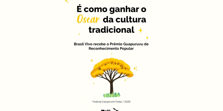 Ponto de Cultura Brasil Vivo é reconhecido com Prêmio Guapuruvu de Reconhecimento Popular